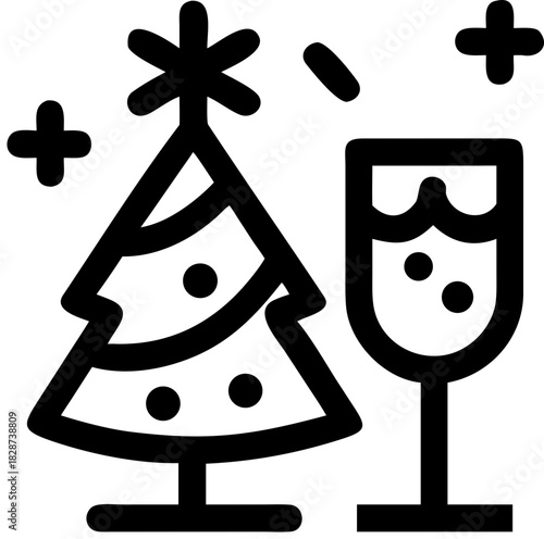 christmas day svg icon