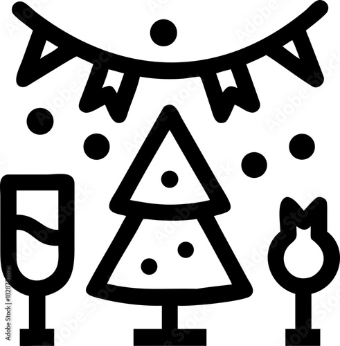 christmas day svg icon