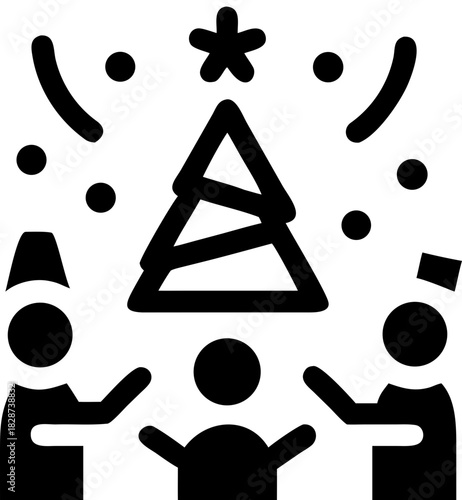 christmas day svg icon