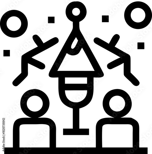 christmas day svg icon