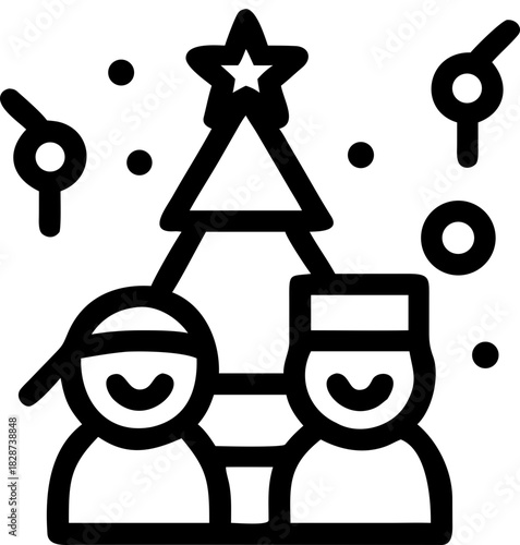 christmas day svg icon