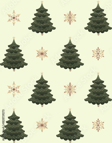 Cozy Vintage Christmas Pattern