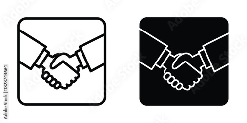  Handshake icon design template