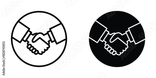  Handshake icon design template