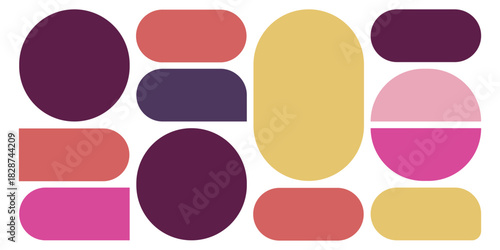 Modern and organized digital interface design featuring a clean bento grid layout with vibrant color blocks and clear typography for web or app development