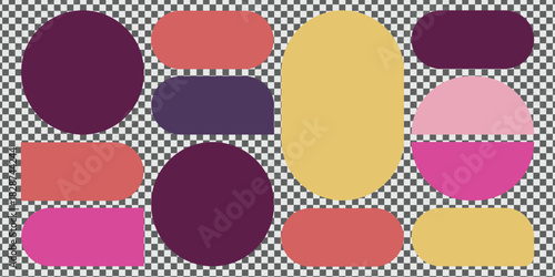 Modern and organized digital interface design featuring a clean bento grid layout with vibrant color blocks and clear typography for web or app development