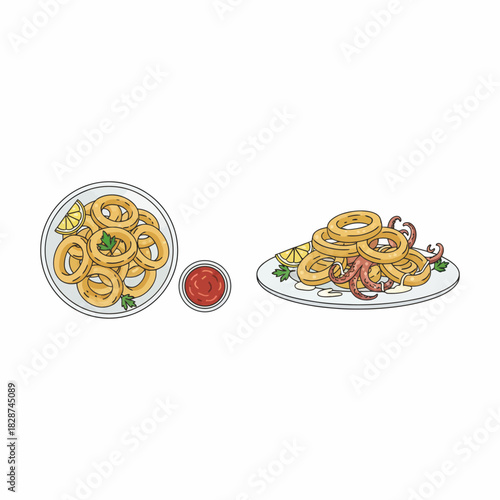 Crispy Fried Calamari Rings - Delicious Seafood Appetizer