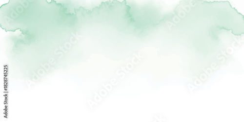 Abstract watercolor background texture in light green soft pastel wash for graphic design and creative projects