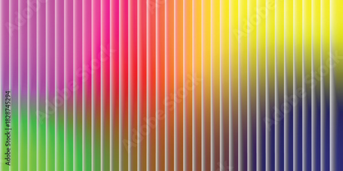 dark gradient background and vivid orange, blue, and lilac light streaks. Futuristic distortion, moody abstract glow, reeded vertical blur. Vector illustration