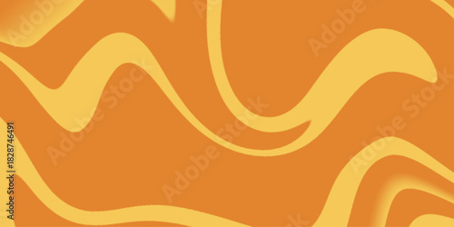 Abstract Orange and Gold Swirl Pattern Background. Abstract seamless wave pattern with geometric orange and yellow wave design. Abstract wavy orange pattern background with fluid curved lines .


