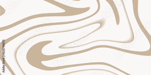 Abstract soft beige / light tan and off-white Swirl Pattern Background. Abstract seamless wave pattern . Abstract wavy soft beige pattern background with fluid curved lines .
