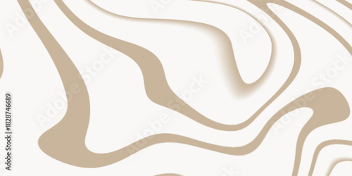 Abstract soft beige / light tan and off-white Swirl Pattern Background. Abstract seamless wave pattern . Abstract wavy soft beige pattern background with fluid curved lines .
