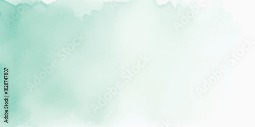 Abstract watercolor background in mint green soft and dreamy texture for graphic design perfect for adding a touch of elegance
