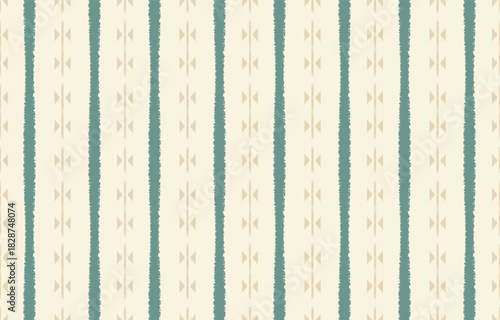 Ethnic abstract ikat art. Aztec ornament print. geometric ethnic pattern seamless  color oriental.  Design for background ,curtain, carpet, wallpaper, clothing, wrapping, Batik, vector illustration.