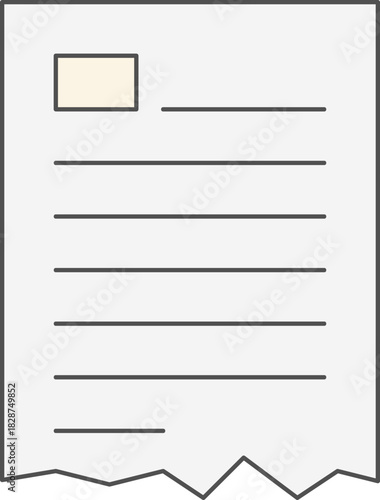 Vector illustration of damaged paper