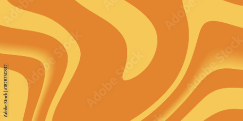 Abstract Orange and Gold Swirl Pattern Background. Abstract seamless wave pattern with geometric orange and yellow wave design. Abstract wavy orange pattern background with fluid curved lines .

