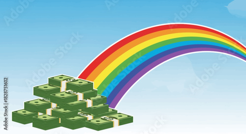 Illustration of a screening plant separating materials into piles.