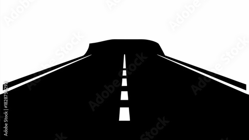 Endless road ahead: Journey to success and new horizons, a route to explore, a highway to travel, find your way on the open road of opportunity