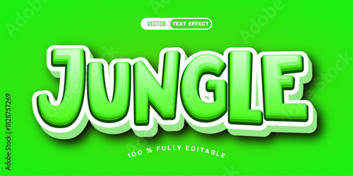 Jungle editable text effect