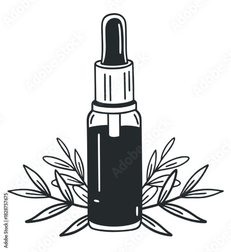 bottle of essential oil