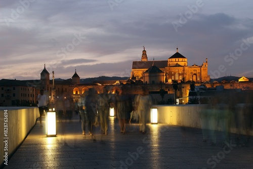 Puente Romano de Córdoba by night.