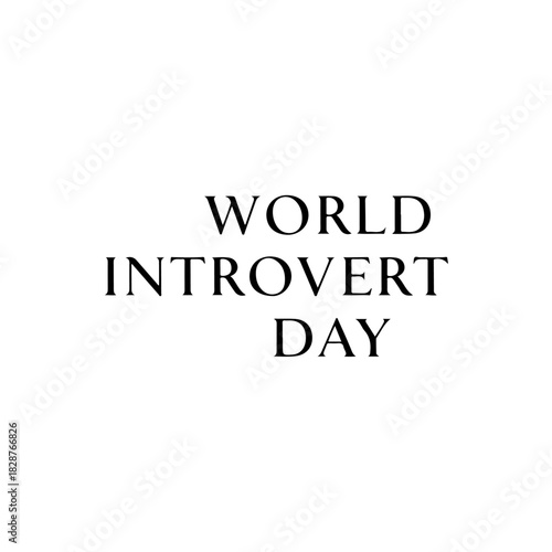 World introvert day