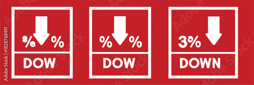 Dow Jones industrial average stock market decline financial investment loss
