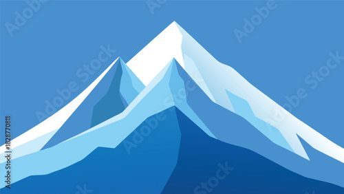 Snowy Mountain Winter Peak