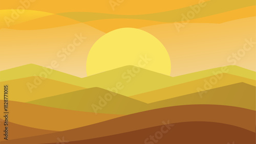 Peaceful Sunrise Golden Light