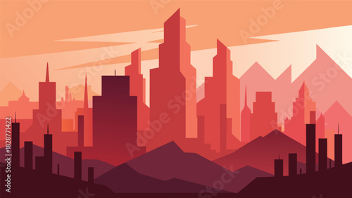 Futuristic City Nature Blend