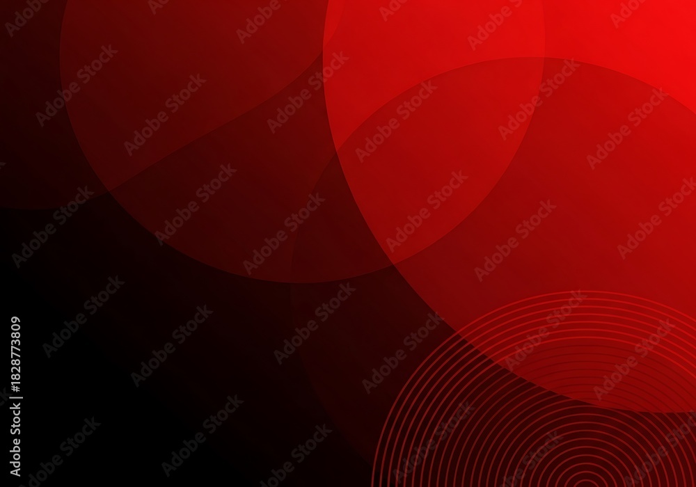 Obraz premium Abstract Red Circular Concept