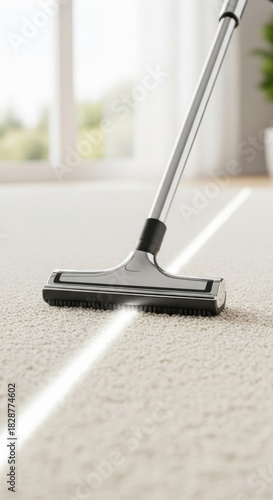 Wallpaper Mural Close-up of vacuum cleaner head cleaning plush carpet Torontodigital.ca