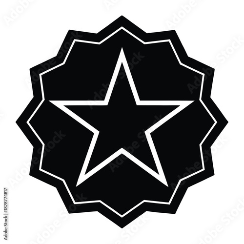 star medallion on white background