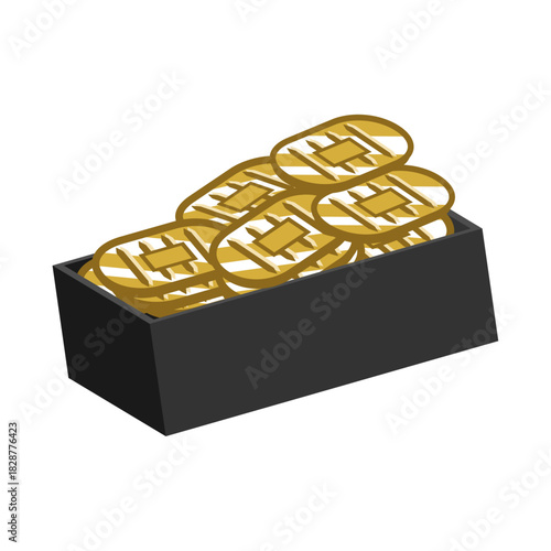 千両箱のクリップアート