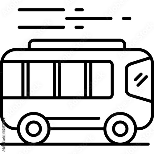 Bus Outline Icon
