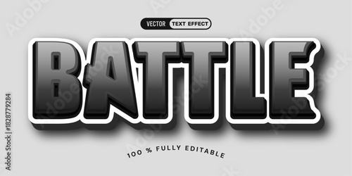 Battle war editable  text effect 