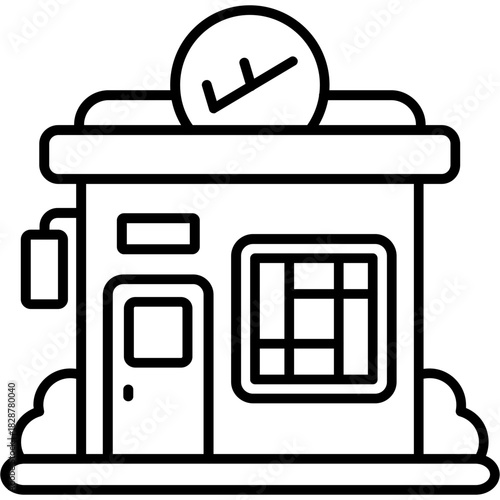 Travel Agency Outline Icon