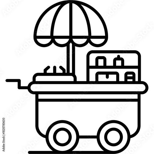 Street Food Outline Icon