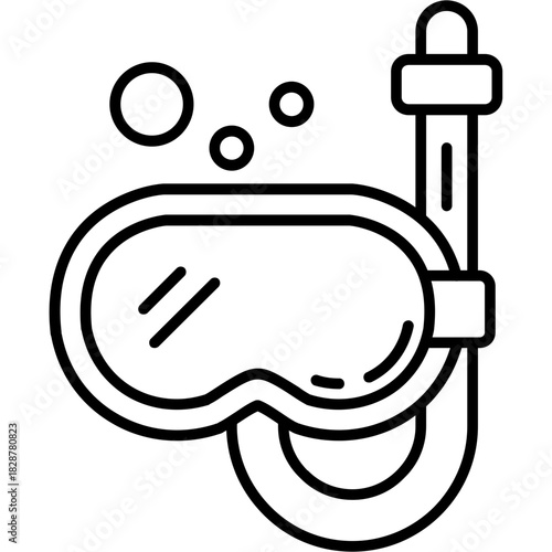 Snorkel Outline Icon