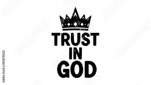 Trust in God A Symbolic Representation of Faith and Spirituality in a Minimalist Design