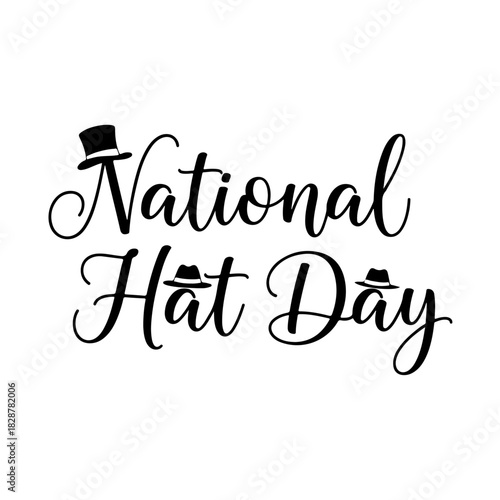 National hat day text