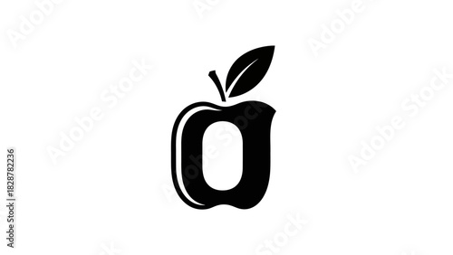 Apple Shaped Letter O Logo A Modern and Creative Design for Various Applications