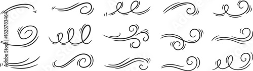 Elegant swirls and flourishes decorative vector elements for design
