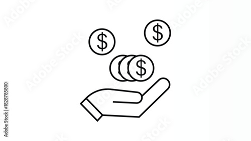 Financial Support Hand Holding Multiple Global Currencies for Business and Investment Concepts