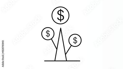 Money Tree Symbolizing Financial Growth, Investment Prosperity, and Wealth Development
