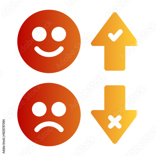 Customer Rating Testimonial Review Icon from Growth Marketing Collection (Glyph Gradient Style)