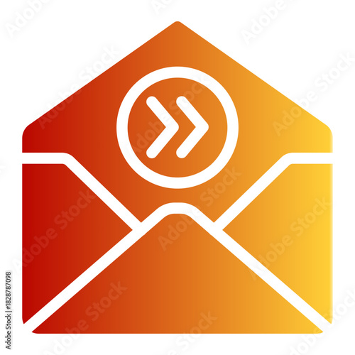 Video Advertising Promotion Marketing Icon from Growth Marketing Collection (Glyph Gradient Style)