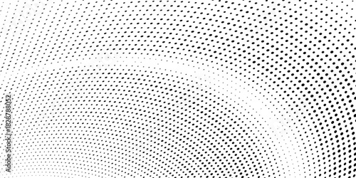 Halftone gradient. Dotted gradient, smooth dots spraying and halftones dot background seamless horizontal geometric pattern vector template set modern circle background modern