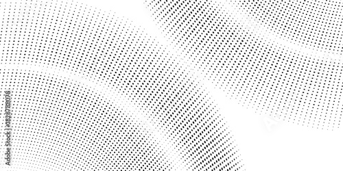 Halftone gradient. Dotted gradient, smooth dots spraying and halftones dot background seamless horizontal geometric pattern vector template set modern circle background modern