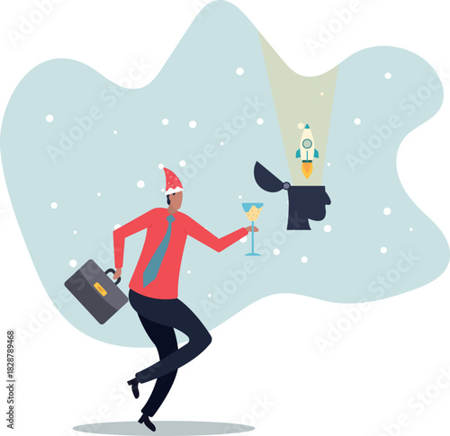 Open minded, innovation or improvement with knowledge or wisdom, learning or thinking enlightenment, start, begin project.about a man and his life.